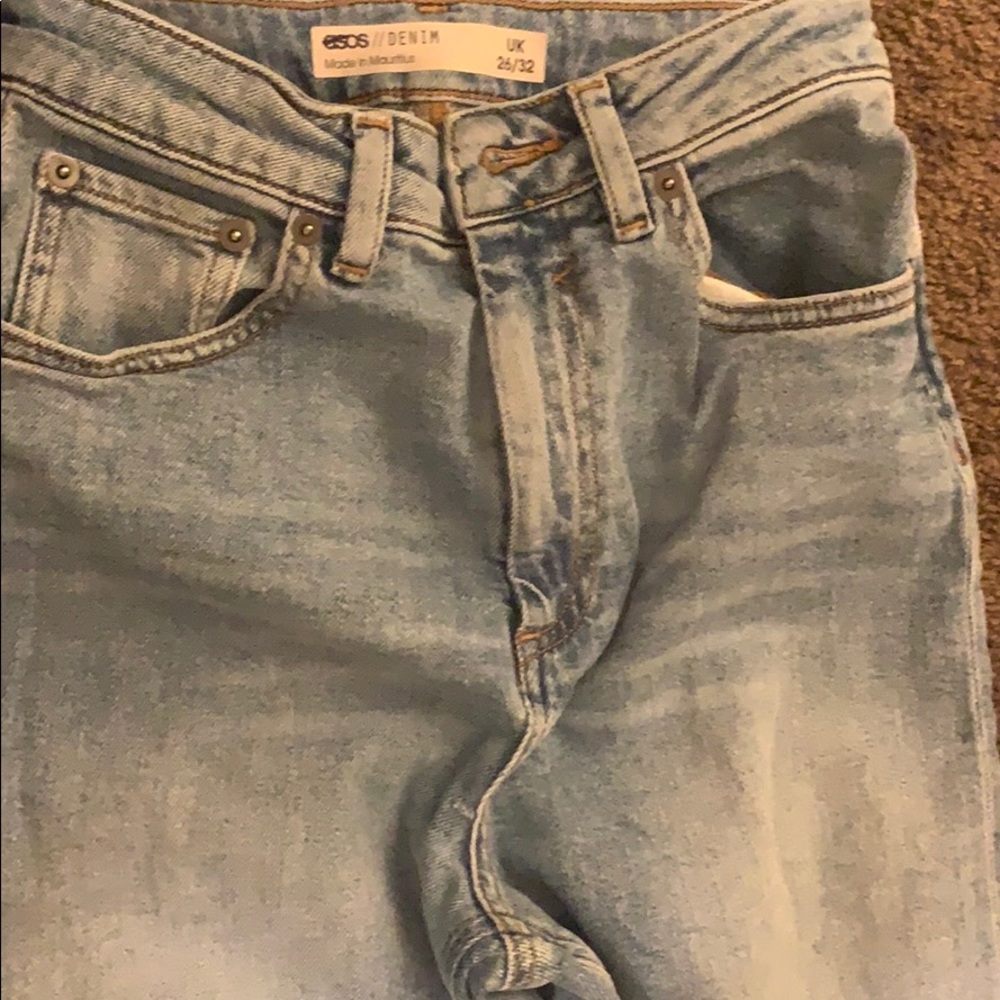 Men light blue jean denims size 36/32